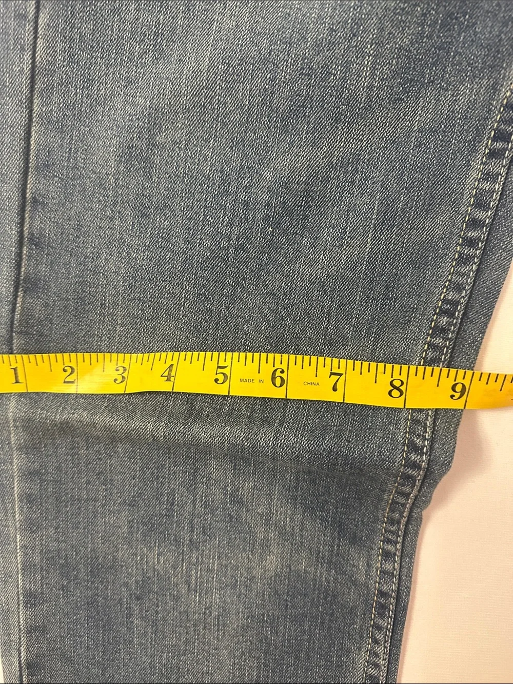 Levi's 505 Straight Leg Jeans in Faded Blue Denim